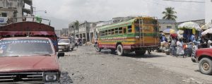 haiti buss panorama 300x119 - Busy market in Port-Au-Prince.